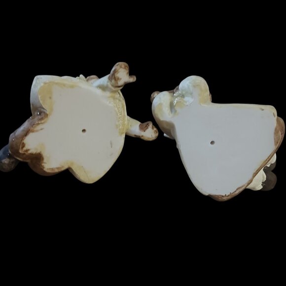 Vintage Adorable Winter Children Figurines – Cozy Winter Snow Play - Set of Two - Picture 10 of 12